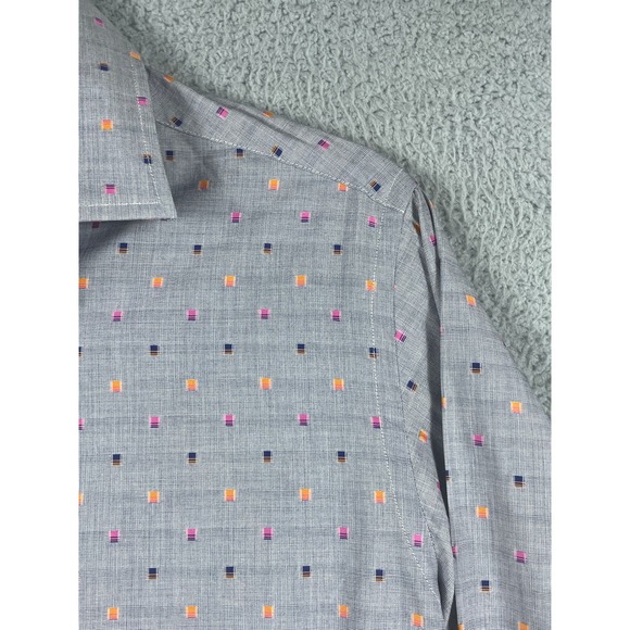 Tallia Men's Pattern Dress Shirt Casual Button Up Size S 14 1/2 - Picture 7 of 9